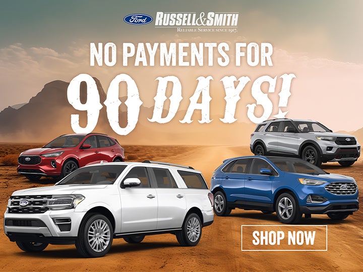 No Payments for 90 Days on New Fords